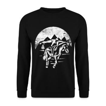 Grazioese Voltigierkür Mannschaft - Unisex Pullover - Schwarz - Vorne - Alina (178cm) & Michal (187cm)