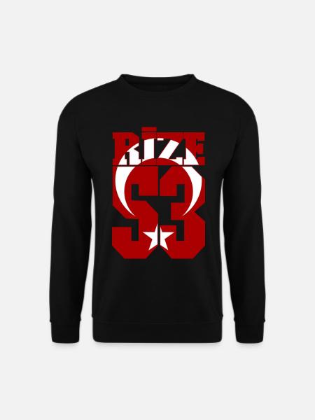 Rize 53 Türkei Flagge - Unisex Pullover - Schwarz