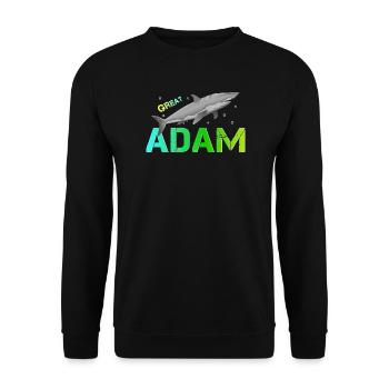 Adam Geburtstag Adam - Unisex Pullover - Schwarz - Vorne - Alina (178cm) & Michal (187cm)