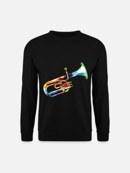 Strahlendes Althorn Blaskapelle - Unisex Pullover - Schwarz