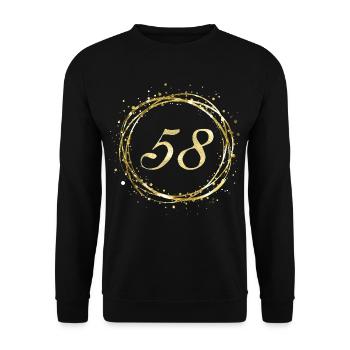 58 - Unisex Pullover - Schwarz - Vorne - Alina (178cm) & Michal (187cm)