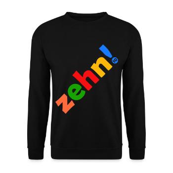ZEHN 10 JAHRE 10. GEBURTSTAG - Unisex Pullover - Schwarz - Vorne - Alina (178cm) & Michal (187cm)