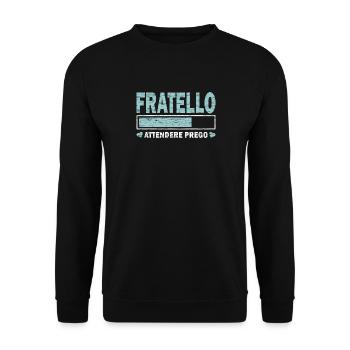 Presto Fratello - Unisex Pullover - Schwarz - Vorne - Alina (178cm) & Michal (187cm)