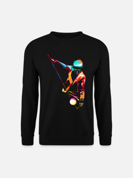 Geschickter Diabolo Zirkusspieler - Unisex Pullover - Schwarz