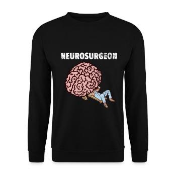 Präzise Neurochirurgin Rückenmark - Unisex Pullover - Schwarz - Vorne - Alina (178cm) & Michal (187cm)