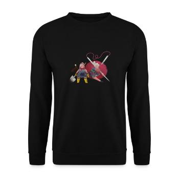 Aventures de grand-mère - Sweat-shirt Unisexe - noir - Devant - Alina (178cm) & Michal (187cm)