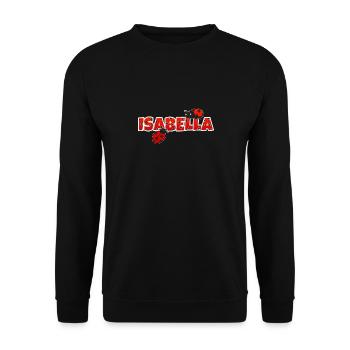 Isabella Vorname - Unisex Pullover - Schwarz - Vorne - Alina (178cm) & Michal (187cm)