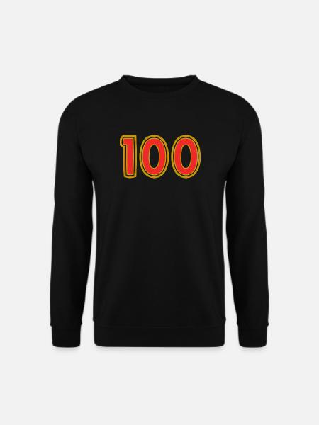 100. 100 ANS. 100e ANNIVERSAIRE. ANNIVERSAIRE 100 - Sweat-shirt Unisexe - noir