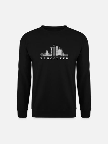 Vancouver Skyline Kanada - Unisex Pullover - Schwarz