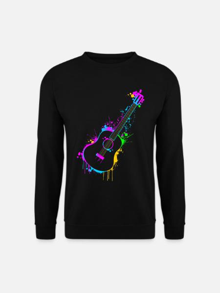 Gitarre - Unisex Pullover - Schwarz