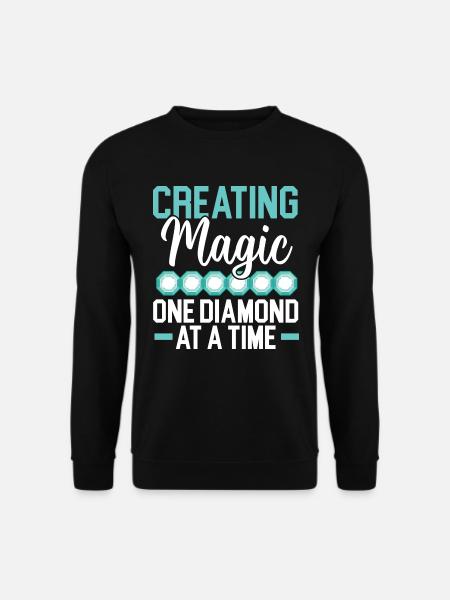 Diamantmalerei Handwerkszeug Diamantmaler - Unisex Pullover - Schwarz