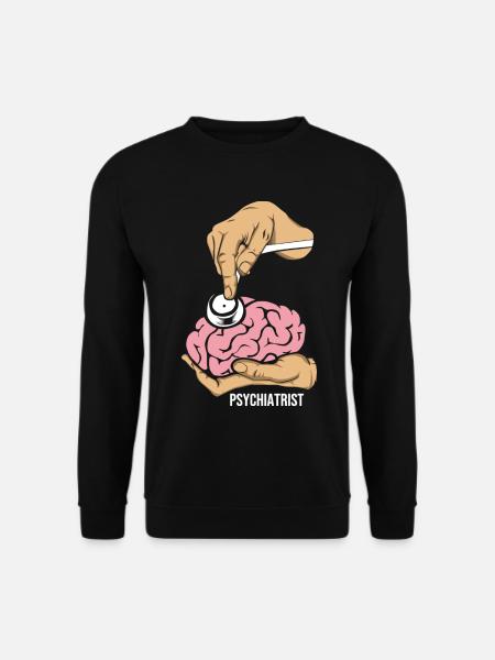 Schlauer Psychiater Gehirnexperte - Unisex Pullover - Schwarz