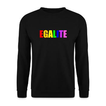 Equality - Unisex Sweatshirt - black - Front - Alina (178cm) & Michal (187cm)