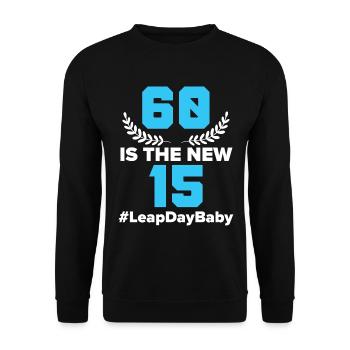 Happy Birthday Schaltjahr 29. Februar Schalttag - Unisex Pullover - Schwarz - Vorne - Alina (178cm) & Michal (187cm)