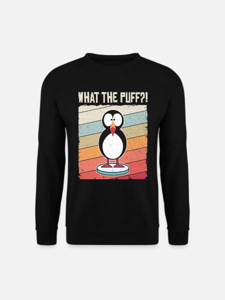 Puffin Papageitaucher Papageientaucher Vintage - Unisex Pullover - Schwarz