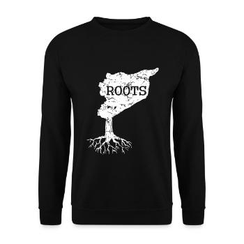 Syrien Heimat - Unisex Pullover - Schwarz - Vorne - Alina (178cm) & Michal (187cm)