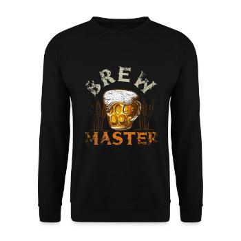 Brew Master - Unisex Pullover - Schwarz - Vorne - Alina (178cm) & Michal (187cm)