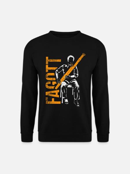 Brillantes Fagott Barockorchester - Unisex Pullover - Schwarz
