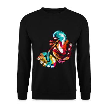 Scharfsinniger Urologe Facharzt - Unisex Pullover - Schwarz - Vorne - Alina (178cm) & Michal (187cm)