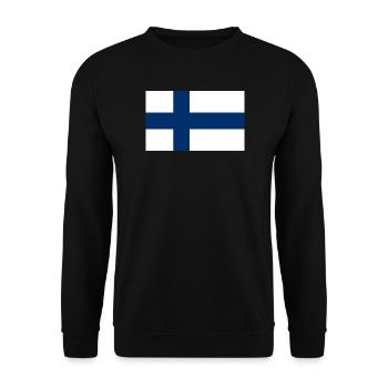 Finnland - Unisex Pullover - Schwarz - Vorne - Alina (178cm) & Michal (187cm)