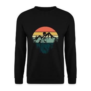 Wood Worker - Unisex Pullover - Schwarz - Vorne - Alina (178cm) & Michal (187cm)