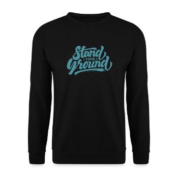 Stand your ground - Unisex Pullover - Schwarz - Vorne - Alina (178cm) & Michal (187cm)
