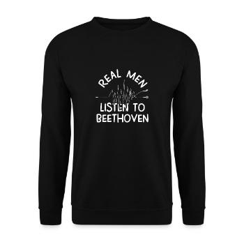 Beethoven - Unisex Sweatshirt - black - Front - Alina (178cm) & Michal (187cm)