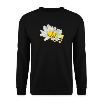 Molly - Unisex Pullover - Schwarz - Vorne - Alina (178cm) & Michal (187cm)