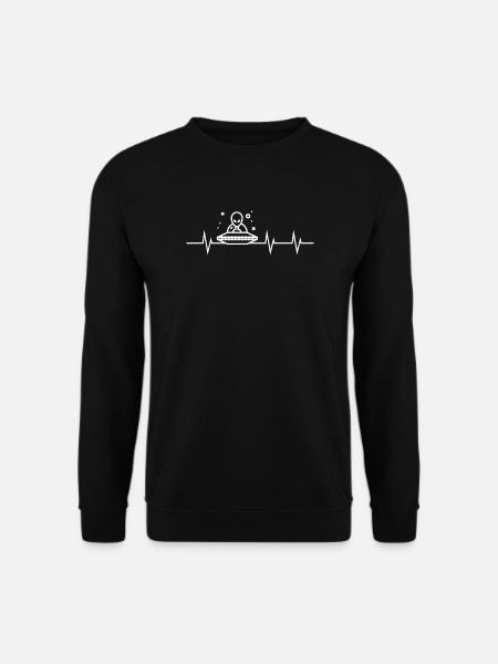 Cosmic Pulse – Der Herzschlag der Sterne - Unisex Pullover - Schwarz