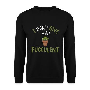 Sukkulente Pflanzen - Unisex Pullover - Schwarz - Vorne - Alina (178cm) & Michal (187cm)