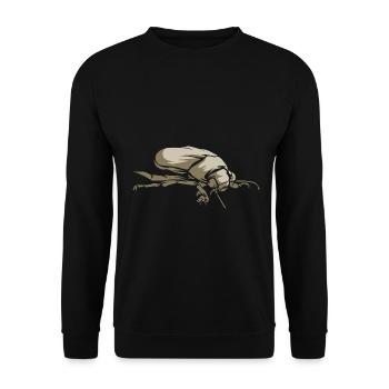 Funkelnder Tauchkäfer Insektenfreunde - Unisex Pullover - Schwarz - Vorne - Alina (178cm) & Michal (187cm)