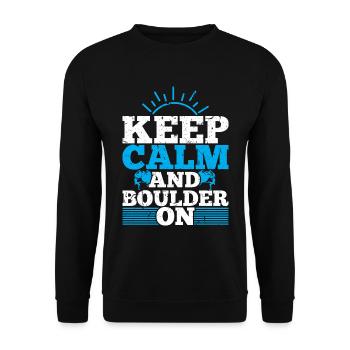 Bouldering - Unisex Pullover - Schwarz - Vorne - Alina (178cm) & Michal (187cm)