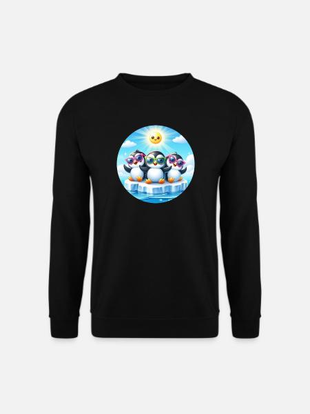 Lustige Pinguine 2 - Unisex Pullover - Schwarz