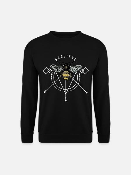 Wuselige Honigbiene Bienenstock - Unisex Pullover - Schwarz