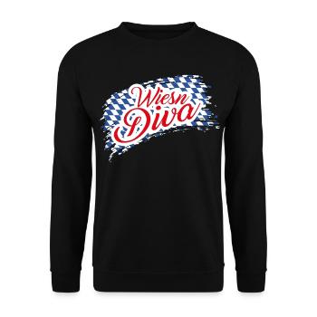 Wiesen Diva - Unisex Pullover - Schwarz - Vorne - Alina (178cm) & Michal (187cm)