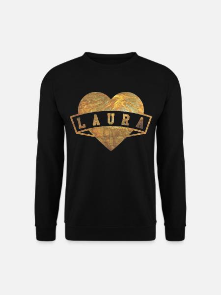 Laura Herzen Gold - Unisex Pullover - Schwarz