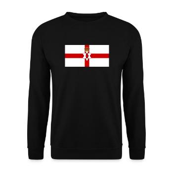 Nordirland - Unisex Pullover - Schwarz - Vorne - Alina (178cm) & Michal (187cm)