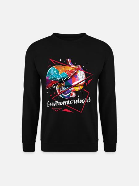Sorgsamer Gastroenterologe Klinikalltag - Unisex Pullover - Schwarz