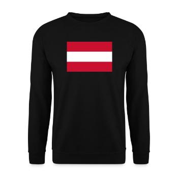 Österreich - Unisex Pullover - Schwarz - Vorne - Alina (178cm) & Michal (187cm)