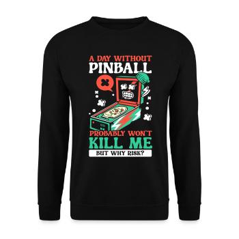 Arcade Spiele Video Spiel Spiel Nerd Streamer - Unisex Pullover - Schwarz - Vorne - Alina (178cm) & Michal (187cm)