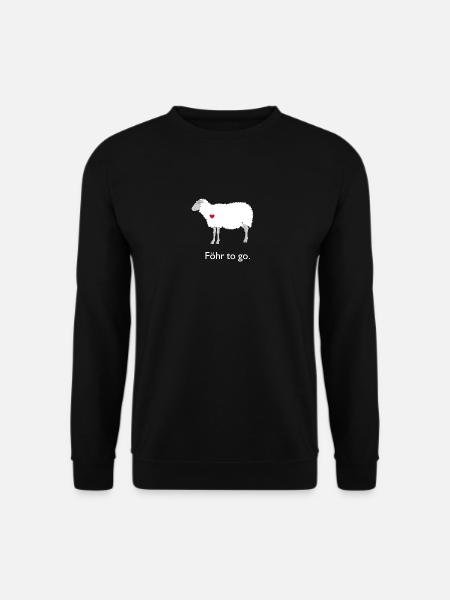 Föhr To Go - Schaf - Unisex Pullover - Schwarz