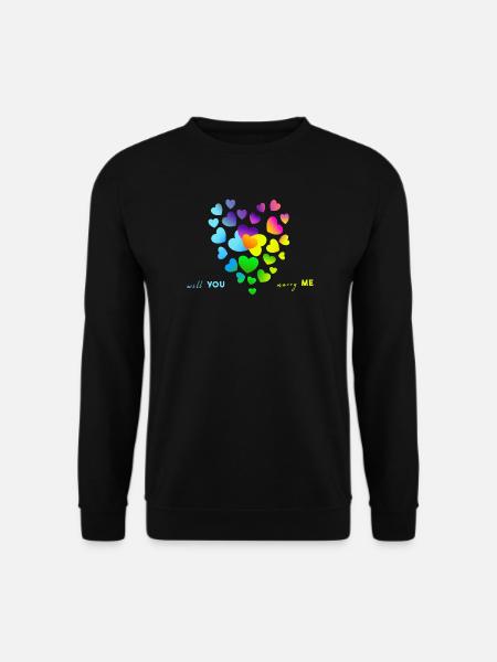 heiraten Hochzeit verloben - Unisex Pullover - Schwarz
