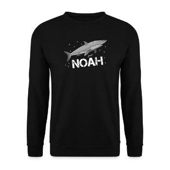 Noah Geburtstag Noah - Unisex Pullover - Schwarz - Vorne - Alina (178cm) & Michal (187cm)