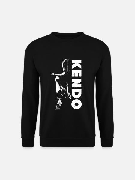 Furchtloses Kendo Schwerttraining - Unisex Pullover - Schwarz