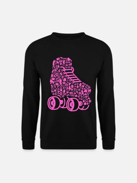 Rollschuhe Rollschuh Damen Mädchen Roller Skates - Unisex Pullover - Schwarz