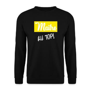 MEISTER. MEISTER. HUMOR - Unisex Pullover - Schwarz - Vorne - Alina (178cm) & Michal (187cm)