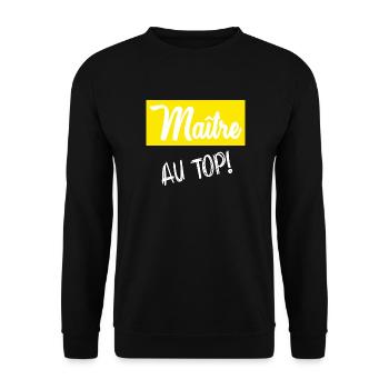 MEISTER. MEISTER. HUMOR - Unisex Pullover - Schwarz - Vorne - Alina (178cm) & Michal (187cm)