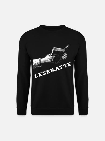 Buch – Leseratte - Unisex Pullover - Schwarz