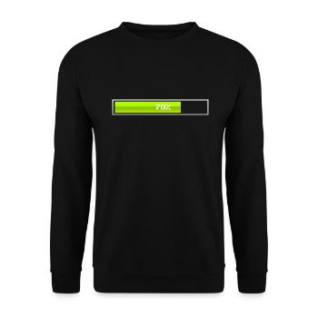 Ladebalken Lädt - Unisex Pullover - Schwarz - Vorne - Alina (178cm) & Michal (187cm)