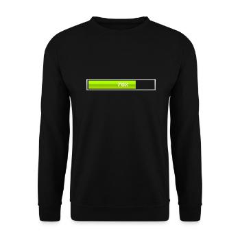 Ladebalken Lädt - Unisex Pullover - Schwarz - Vorne - Alina (178cm) & Michal (187cm)